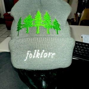 Folklore beanie and keychain